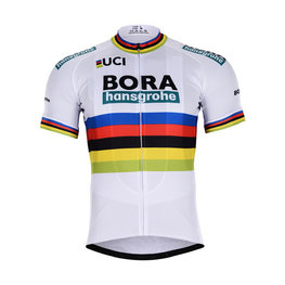 Cyklistický dres s krátkým rukávem - BORA UCI 2018 - vícebarevná/bílá