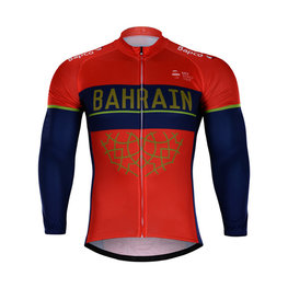 Cyklistický dres s dlouhým rukávem letní - B. MERIDA 2018 SMR - modrá/červená