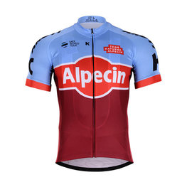 BONAVELO Cyklistický dres s krátkým rukávem - KATUSHA 2018 - červená/bordó/světle modrá