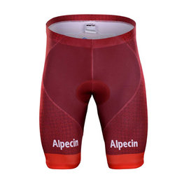 Cyklistické kalhoty krátké bez laclu - KATUSHA 2018 - bordó/červená
