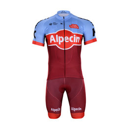 BONAVELO Cyklistický krátký dres a krátké kalhoty - KATUSHA 2018 - bordó/modrá