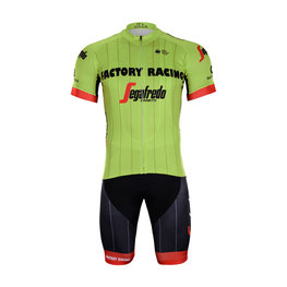 BONAVELO Cyklistický krátký dres a krátké kalhoty - TREK 2018 - zelená/černá