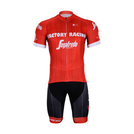 BONAVELO Cyklistický krátký dres a krátké kalhoty - TREK RED 2018 - černá/červená
