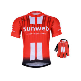 BONAVELO Cyklistický mega set - SUNWEB 2019 - červená/černá