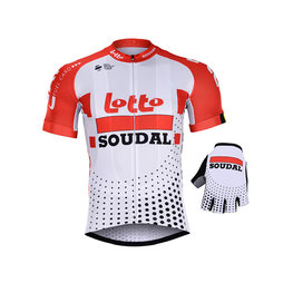 BONAVELO Cyklistický mega set - LOTTO SOUDAL 2019 - bílá/červená
