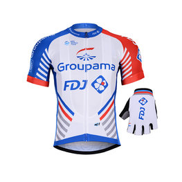 BONAVELO Cyklistický mega set - GROUPAMA FDJ 2019 - bílá/červená/modrá
