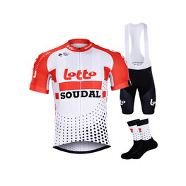 BONAVELO Cyklistický mega set - LOTTO SOUDAL 2019 - bílá/černá/červená