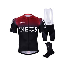 BONAVELO Cyklistický mega set - INEOS 2019 - bordó/černá