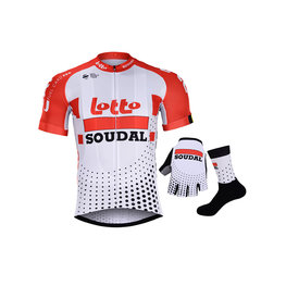 BONAVELO Cyklistický mega set - LOTTO SOUDAL 2019 - bílá/červená