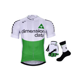 BONAVELO Cyklistický mega set - DIMENSION DATA 2019 - bílá/zelená