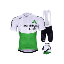 BONAVELO Cyklistický mega set - DIMENSION DATA 2019 - zelená/černá/bílá