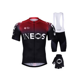 BONAVELO Cyklistický mega set - INEOS 2019 - bordó/černá