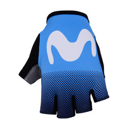 BONAVELO Cyklistické rukavice krátkoprsté - MOVISTAR 2019 - modrá