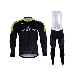 BONAVELO Cyklistický dlouhý dres a kalhoty - SCOTT 2019 SUMMER - černá/zelená