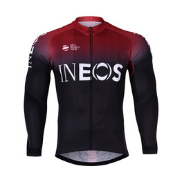 BONAVELO Cyklistický dres s dlouhým rukávem zimní - INEOS 2019 WINTER
