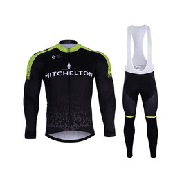 BONAVELO Cyklistický zimní dres a kalhoty - SCOTT 2019 WINTER - zelená/černá