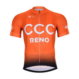 BONAVELO Cyklistický dres s krátkým rukávem - CCC 2019 - oranžová