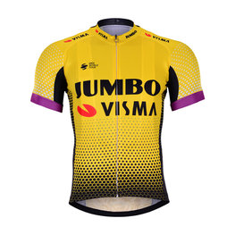 BONAVELO Cyklistický dres s krátkým rukávem - JUMBO-VISMA 2019 - žlutá