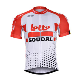 BONAVELO Cyklistický dres s krátkým rukávem - LOTTO SOUDAL 2019 - bílá
