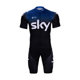 BONAVELO Cyklistický krátký dres a krátké kalhoty - SKY 2019 - černá/modrá