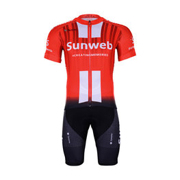 BONAVELO Cyklistický krátký dres a krátké kalhoty - SUNWEB 2019 - černá/červená