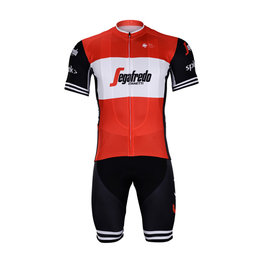 BONAVELO Cyklistický krátký dres a krátké kalhoty - TREK 2019 - červená/černá