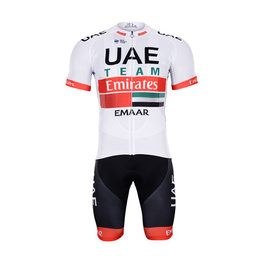 BONAVELO Cyklistický krátký dres a krátké kalhoty - UAE 2019 - černá/bílá