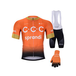 BONAVELO Cyklistický mega set - CCC 2020 - černá/oranžová