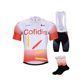 BONAVELO Cyklistický mega set - COFIDIS 2020 - černá/bílá/červená