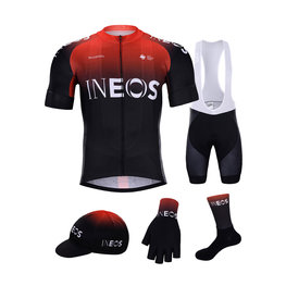 BONAVELO Cyklistický mega set - INEOS 2020 - černá/červená