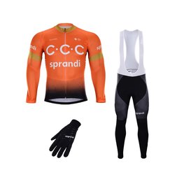 BONAVELO Cyklistický mega set - CCC 2020 WNT - oranžová/černá