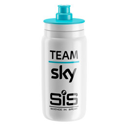 Cyklistická láhev na vodu - TEAM SKY 2018 550 ml - bílá/světle modrá