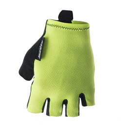 SANTINI Cyklistické rukavice krátkoprsté - BRISK - žlutá