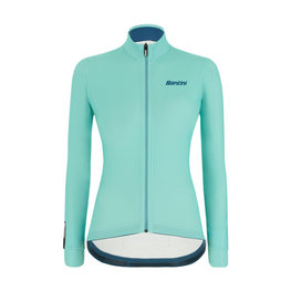 SANTINI Cyklistický dres s dlouhým rukávem zimní - COLORE LADY WINTER - světle modrá