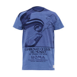 SANTINI Cyklistické triko s krátkým rukávem - UCI STORY - modrá/vícebarevná