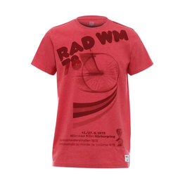 SANTINI Cyklistické triko s krátkým rukávem - UCI STORY - červená/vícebarevná