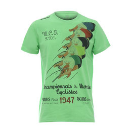 SANTINI Cyklistické triko s krátkým rukávem - UCI STORY - zelená/vícebarevná