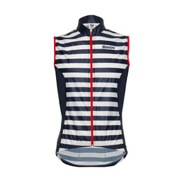 SANTINI Cyklistická vesta - LA VUELTA 2018 - modrá/bílá