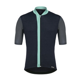 SANTINI Cyklistický dres s krátkým rukávem - ORIGINE - světle modrá/černá
