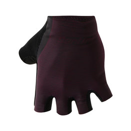 SANTINI Cyklistické rukavice krátkoprsté - SOFFIO - černá/bordó