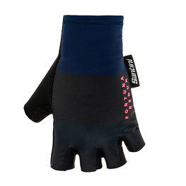 SANTINI Cyklistické rukavice krátkoprsté - REDUX FORTUNA AERO - modrá