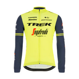 SANTINI Cyklistický dres s dlouhým rukávem zimní - TREK 2020 WINTER - žlutá/černá