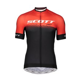 SCOTT Cyklistický dres s krátkým rukávem - RC PRO 2019 - červená/černá