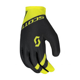 SCOTT Cyklistické rukavice dlouhoprsté - RC TEAM LF - žlutá/černá