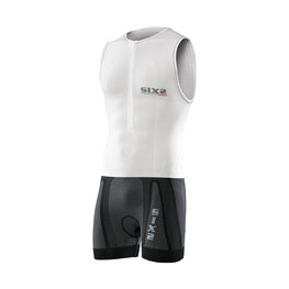 SIX2 Cyklistický overal - BDB - bílá/černá