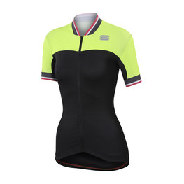 SPORTFUL Cyklistický dres bez rukávů - GRACE LADY - žlutá/černá