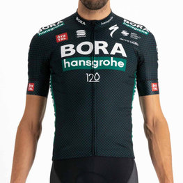 SPORTFUL Cyklistický dres s krátkým rukávem - BORA HANSGROHE 2021 - zelená/šedá
