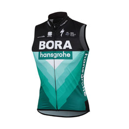 SPORTFUL Cyklistická vesta - BORA HANSGROHE 2019 - zelená/černá