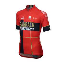 SPORTFUL Cyklistický dres s krátkým rukávem - B. MERIDA 2019 KIDS  - červená/modrá