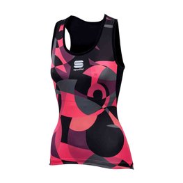 SPORTFUL Cyklistický dres bez rukávů - PRIMAVERA LADY - růžová/černá